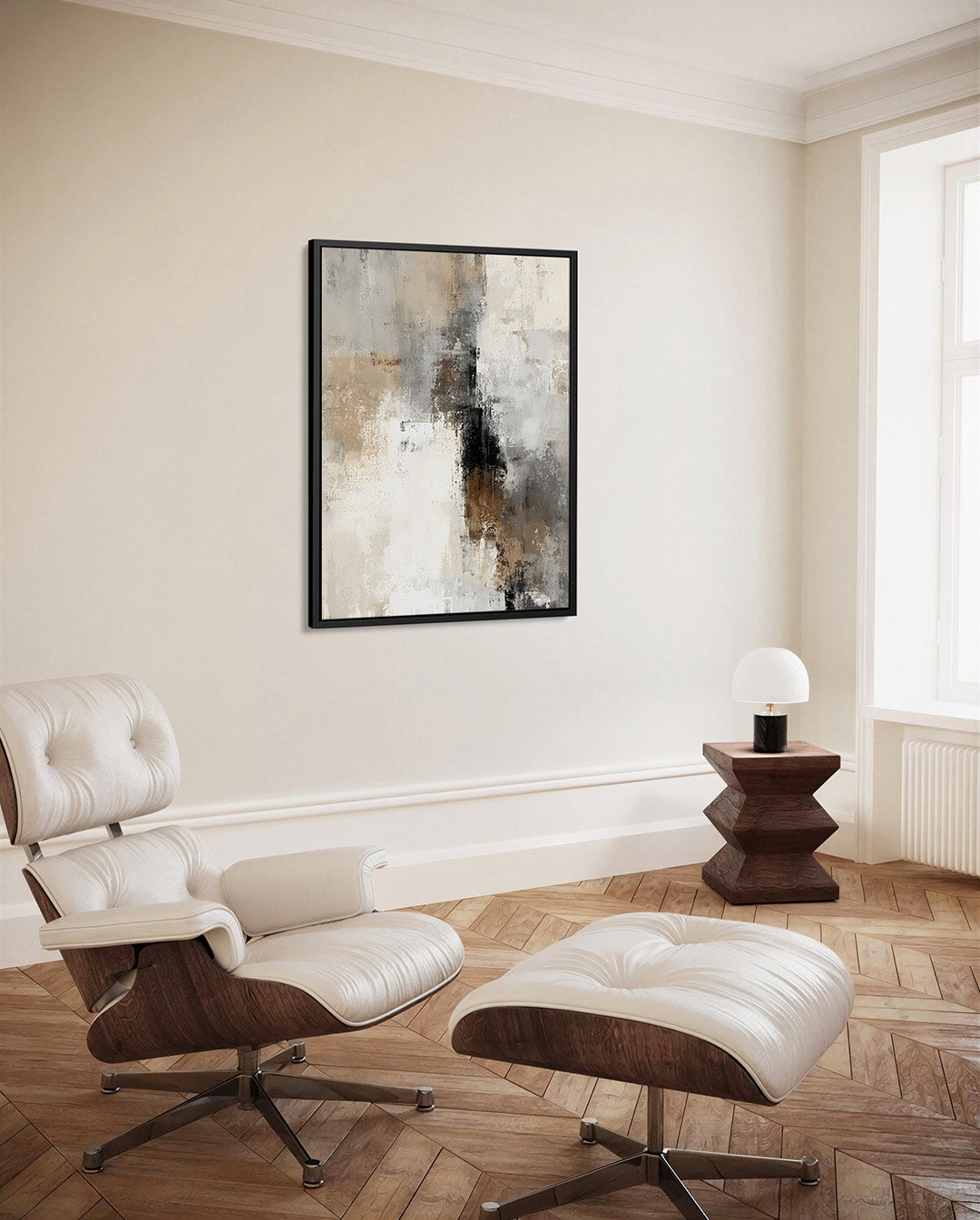 Gelaagde textuur compositie Kunstwerk