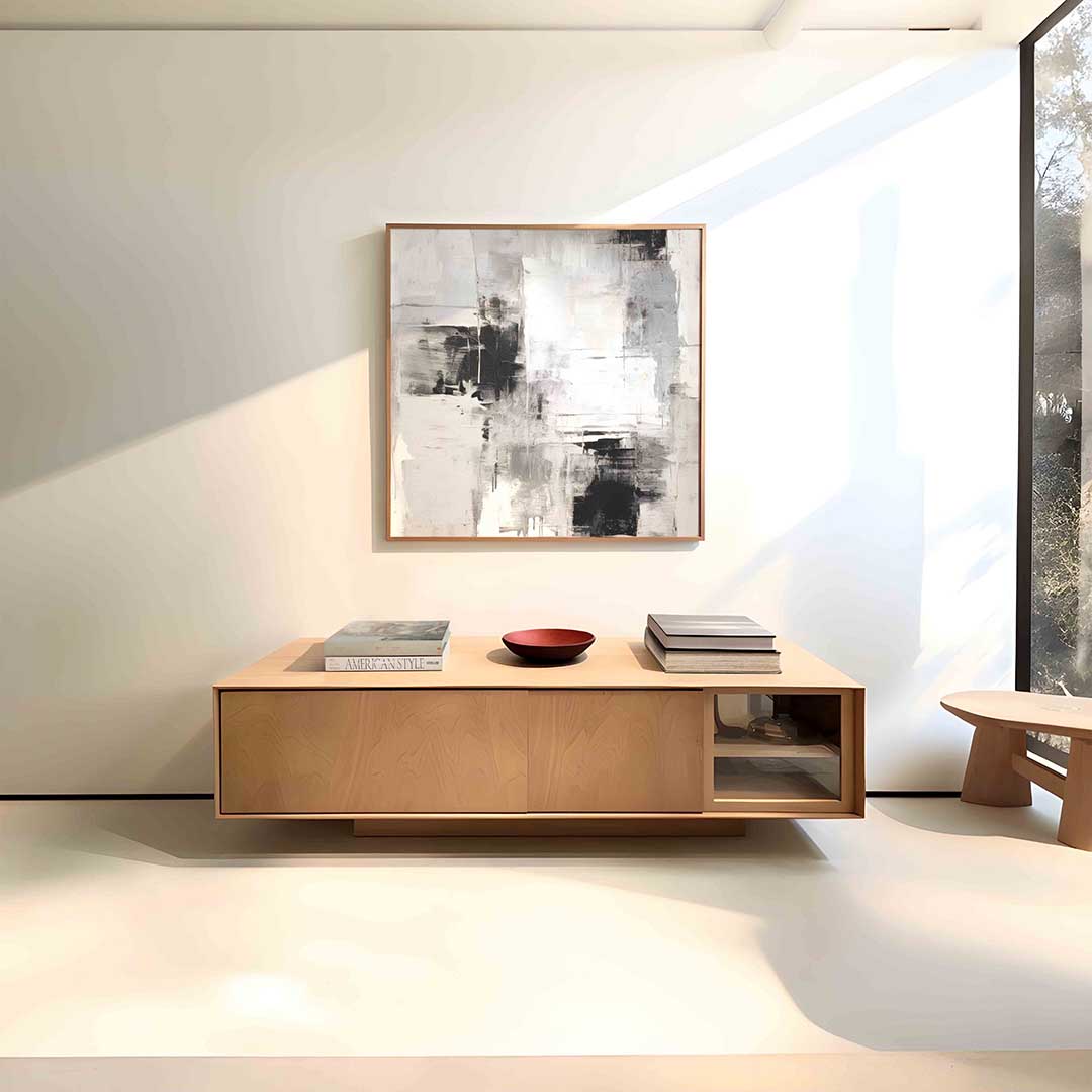 Abstracte zwart wit Poster