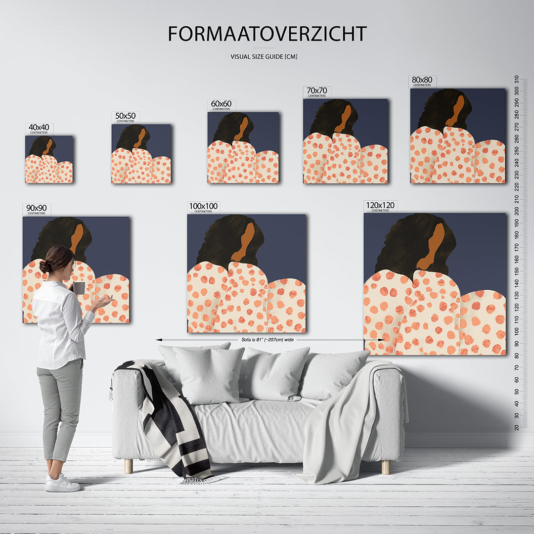 Vrouwelijke silhouet Kunstwerk