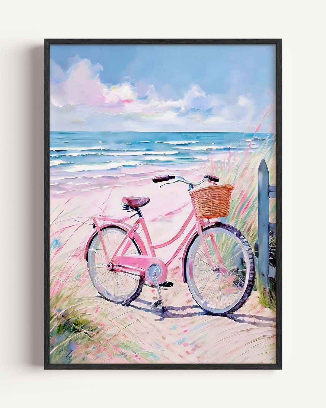 Zomerse Fietstocht aan Zee Poster-WallArtistic