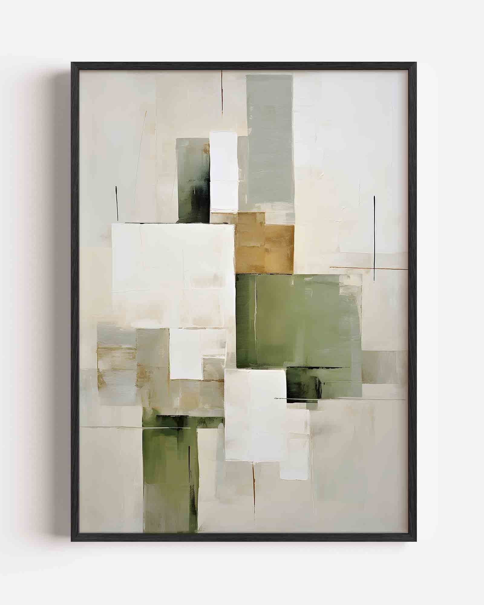 Abstracte rechthoeken Poster