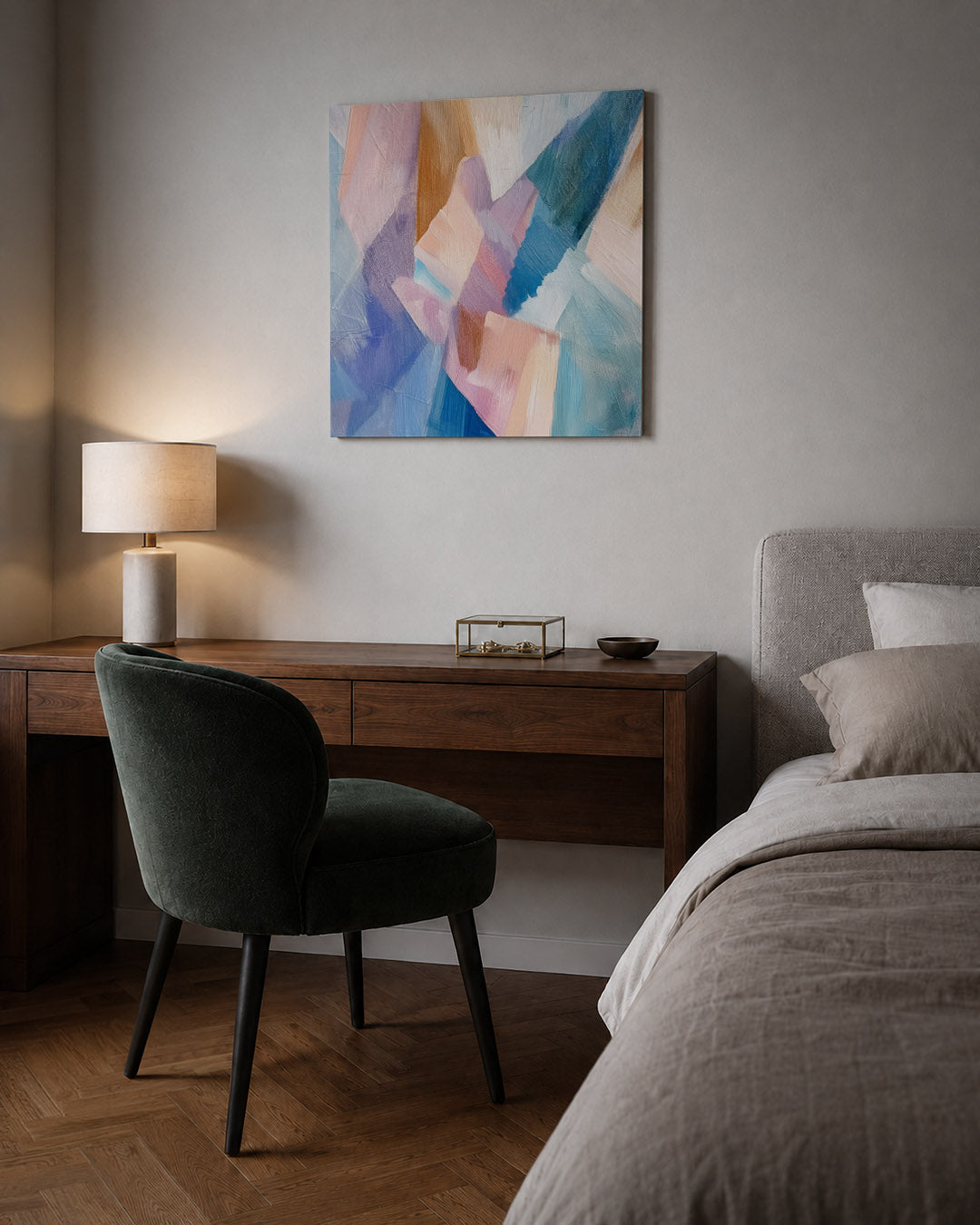 Kleurrijke vormen Kunstwerk