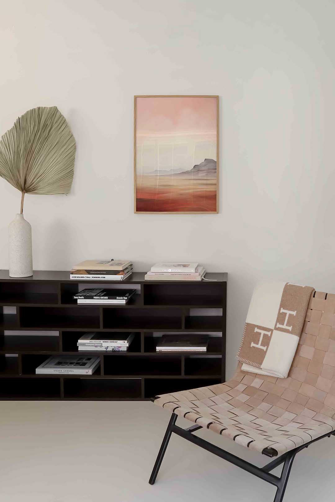 Landschap met bergen Poster