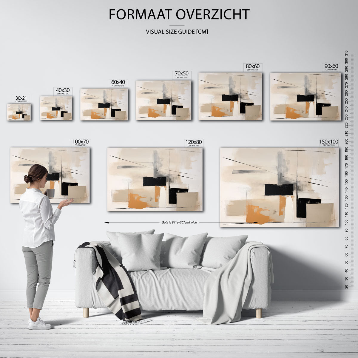 Abstracte vormen Poster