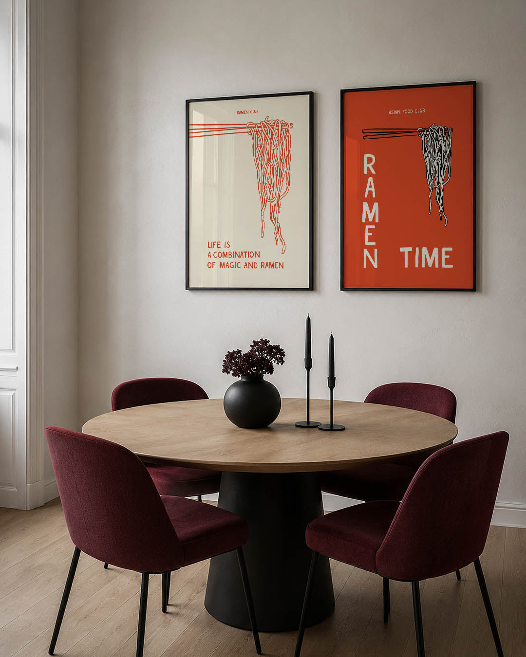 Lijnen en noodles Posterset