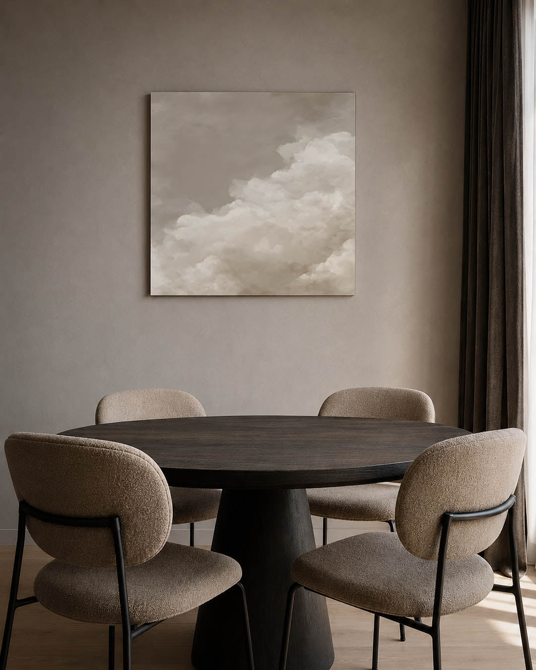 Zachte wolken Kunstwerk