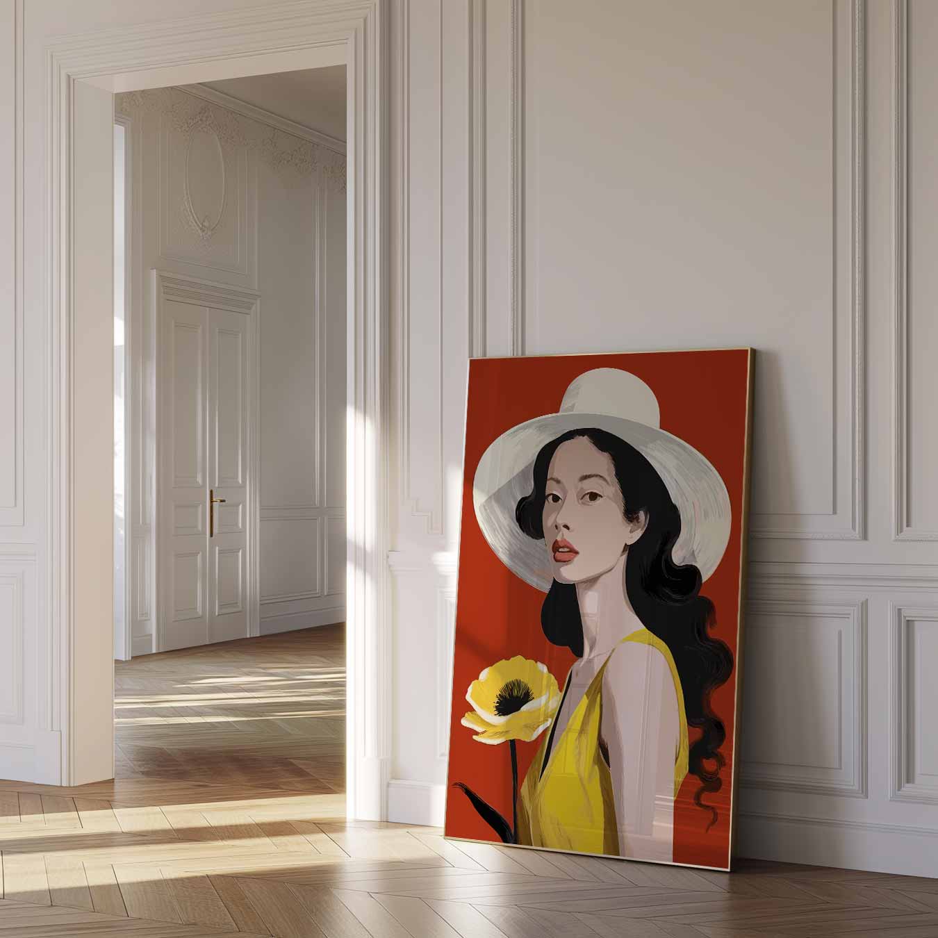 Vrouwelijke Elegantie Poster-WallArtistic