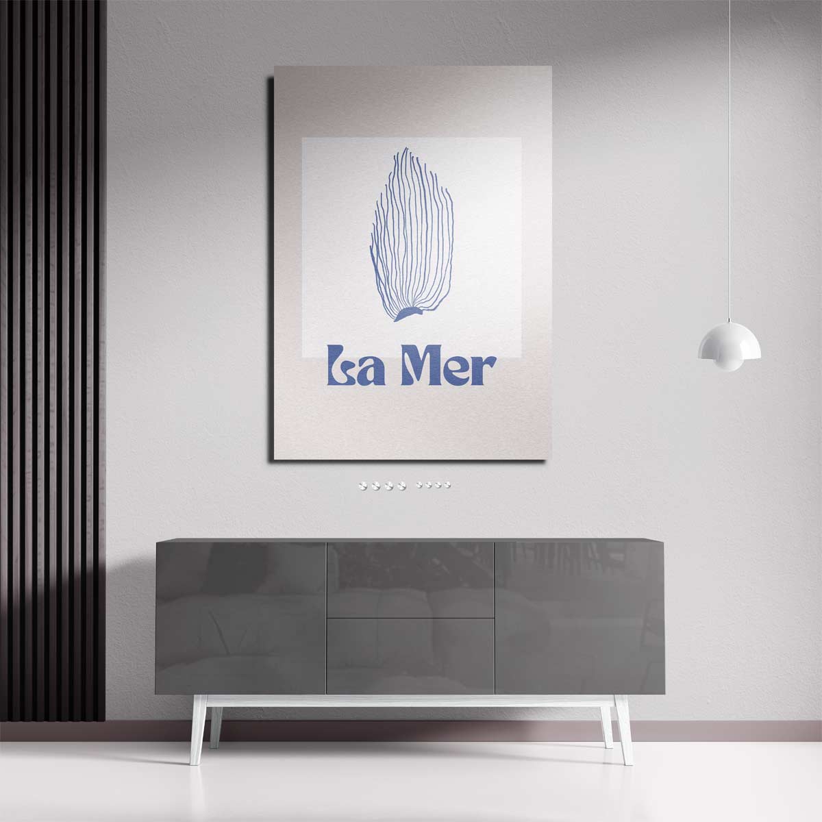 La Mer Zeewierprint Kunstwerk-canvas-dibond-plexiglas-wanddecoratie-WallArtistic