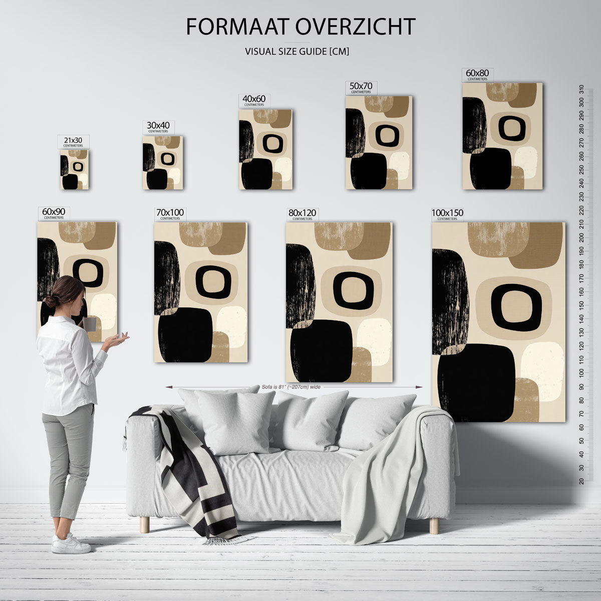 Abstracte vormen Poster