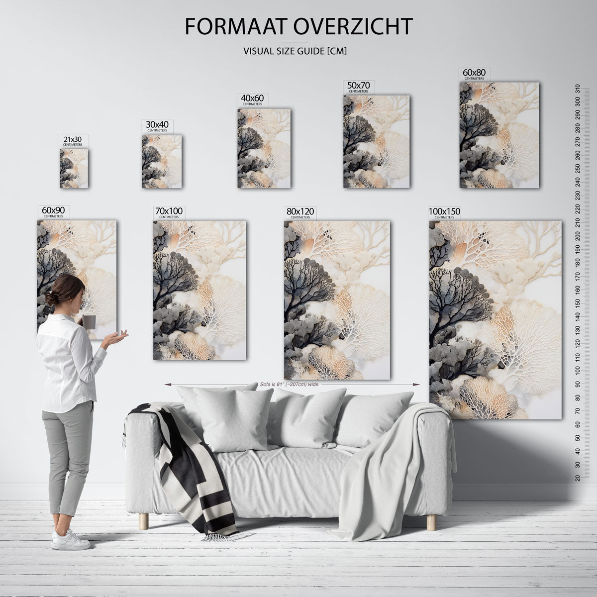 Organische vormen Poster
