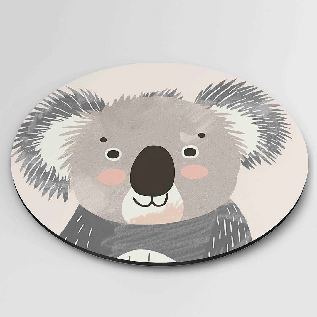 Koala portret Muurcirkel