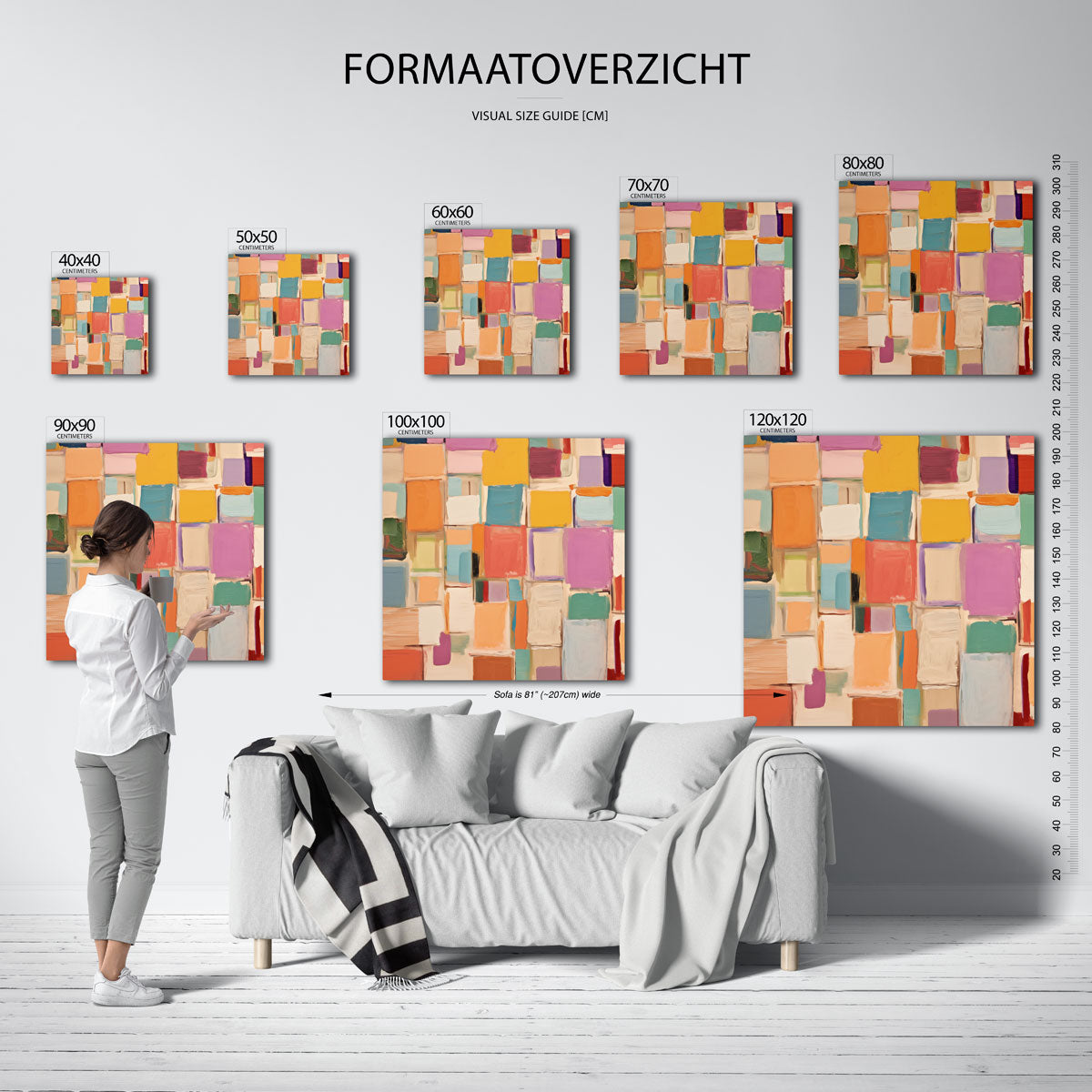 Gekleurde vlakken Poster