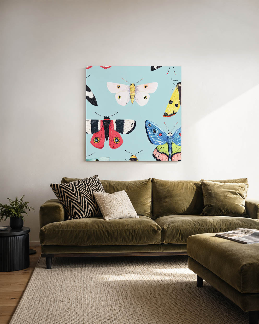Vrolijke vlinders Kunstwerk
