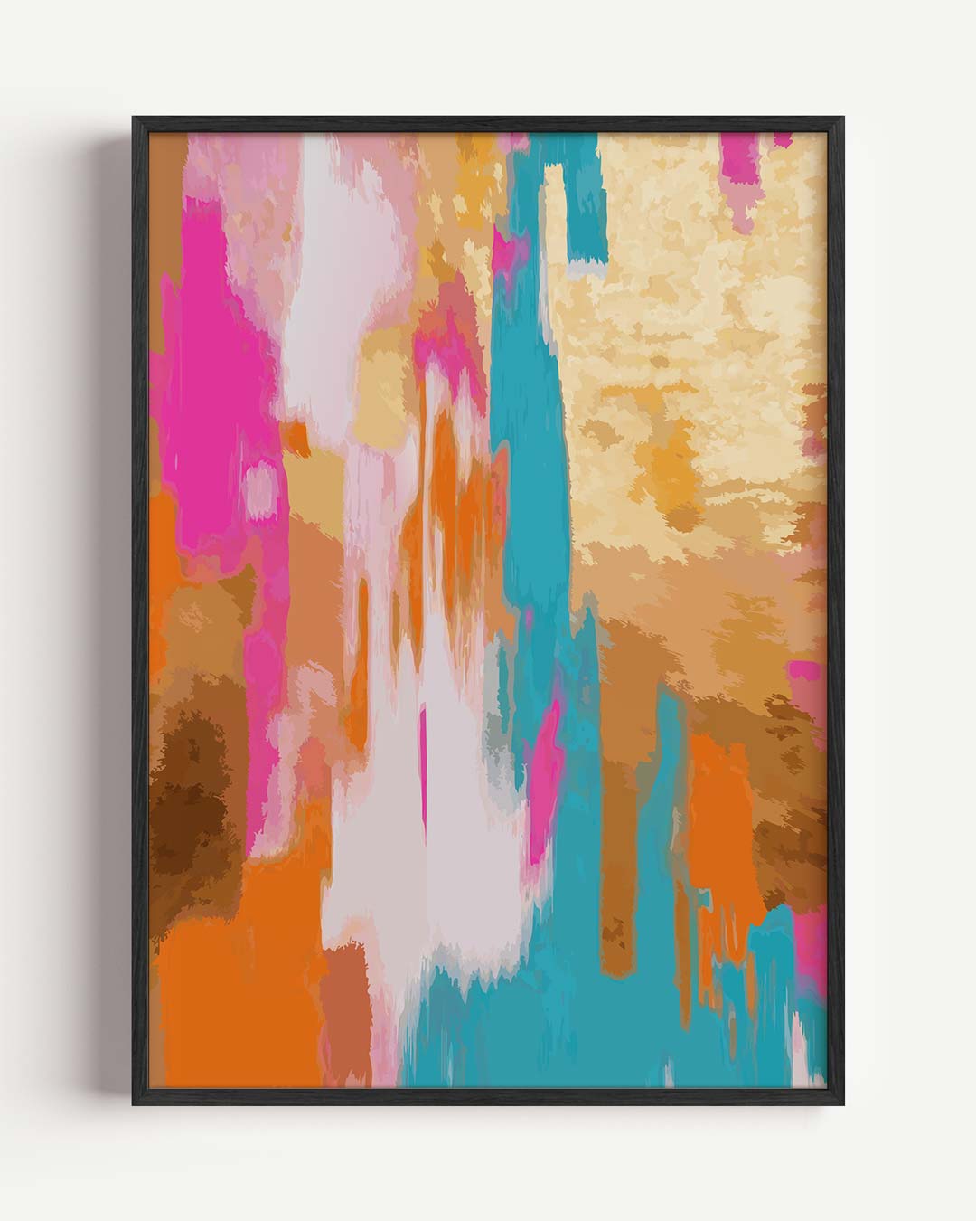 Kleurrijke Abstracte Verfstreken Poster-WallArtistic