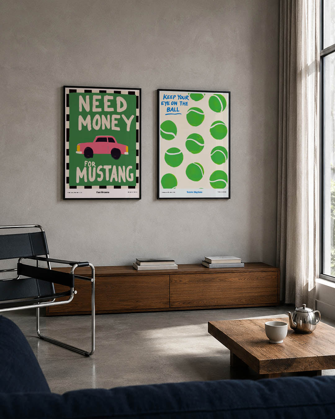 Kleurrijke autodroom Posterset