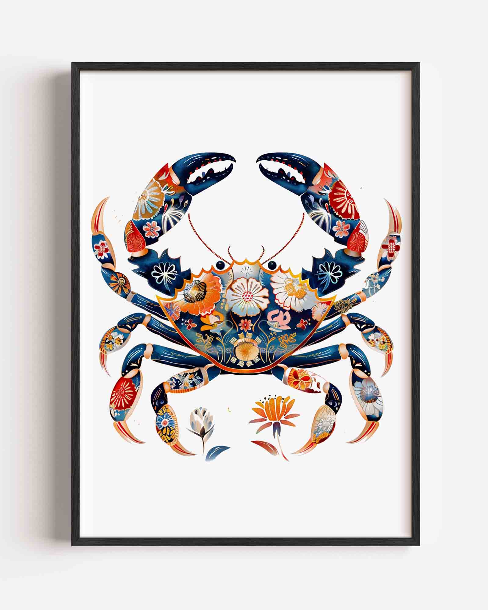 Bloemenkrab Poster