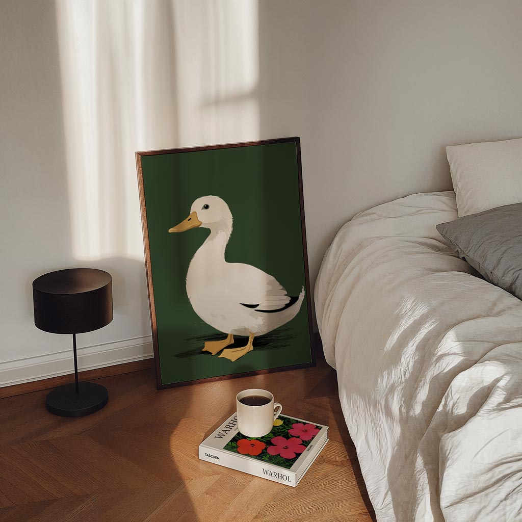 Schattige Eenden Illustratie Poster-WallArtistic