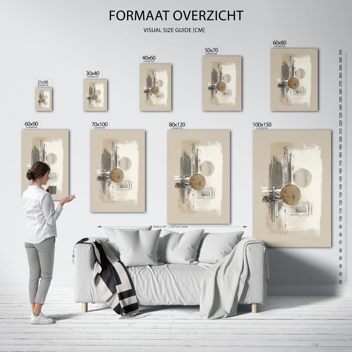 Abstracte vormen Poster