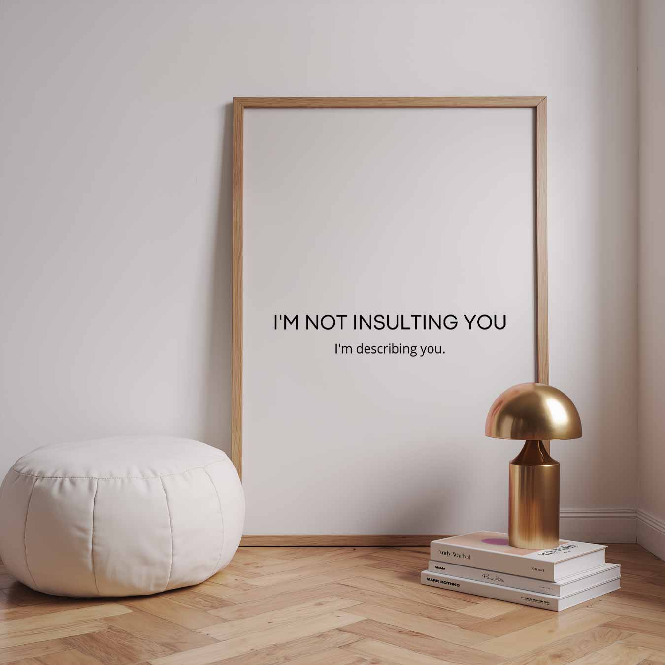Humoristische Quote Poster-WallArtistic