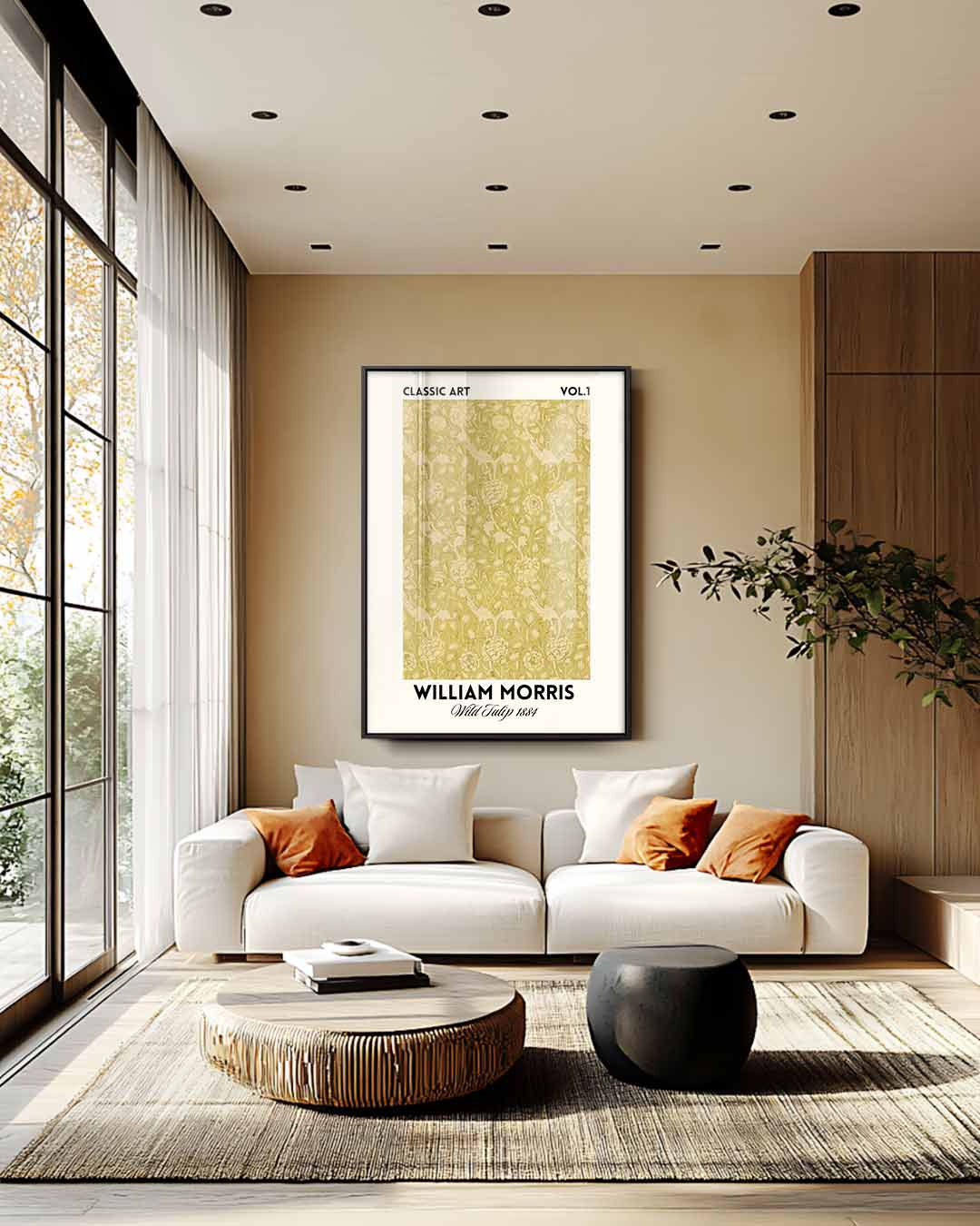 Klassiek Bloemenpatroon Kunstwerk-canvas-dibond-plexiglas-wanddecoratie-WallArtistic