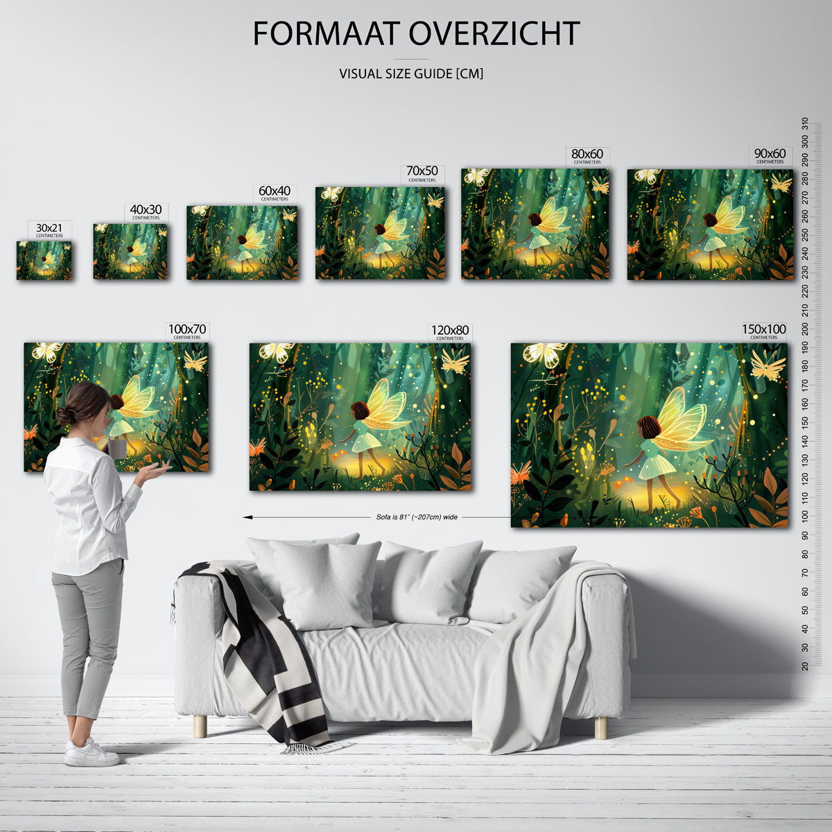 Vleugels en bos Poster
