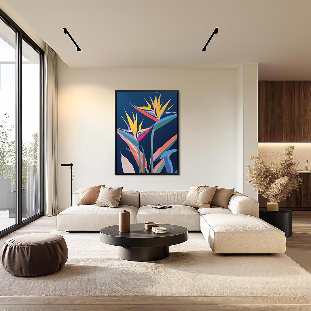Vrolijke bloemen Kunstwerk