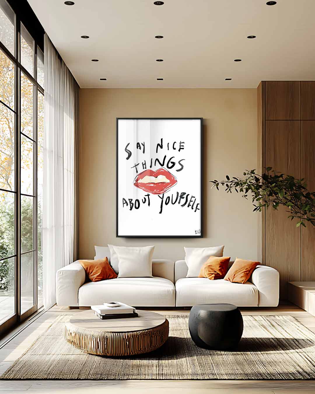 Inspirerende Lipkunst Kunstwerk-canvas-dibond-plexiglas-wanddecoratie-WallArtistic