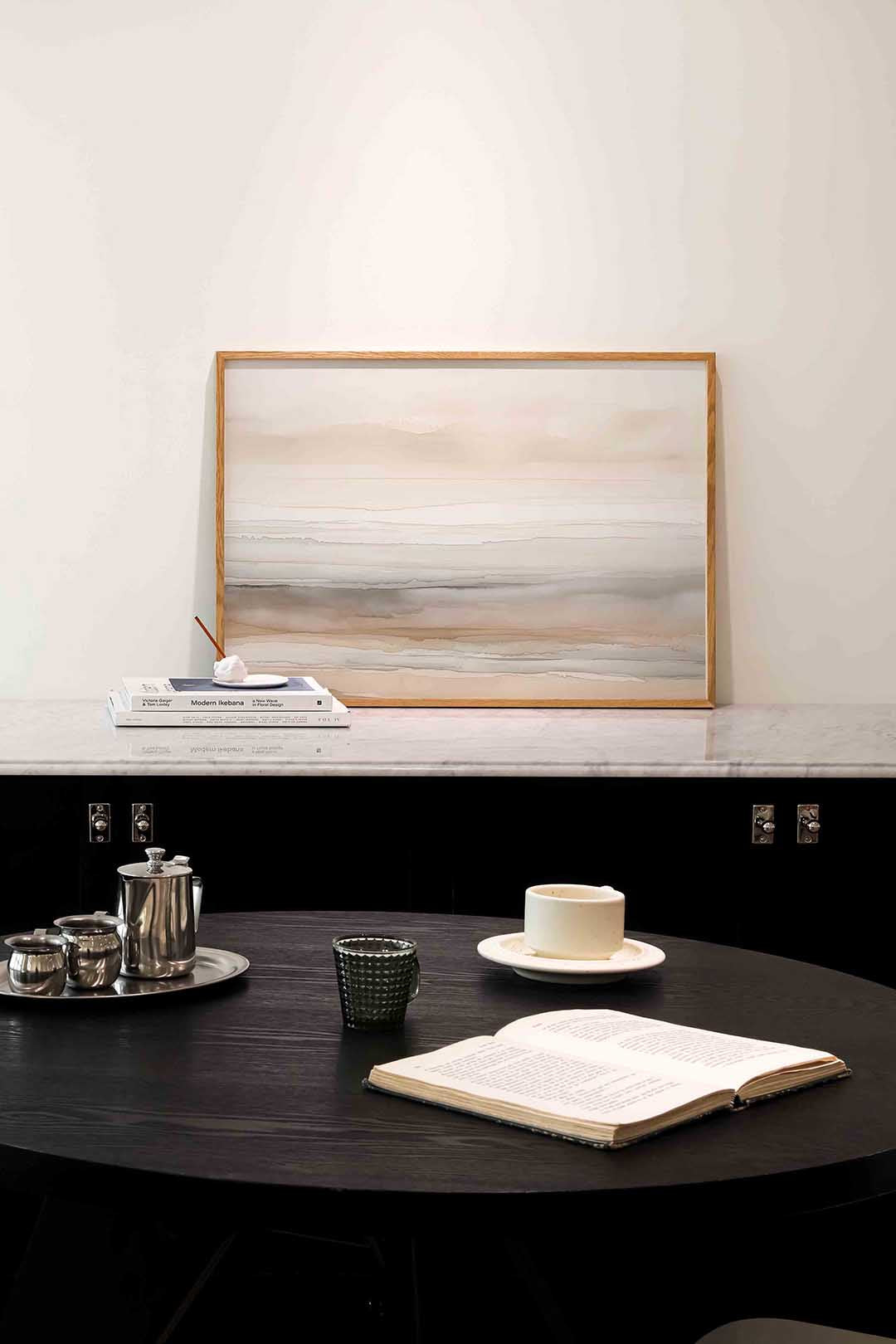 Landschap in zachte tinten Poster