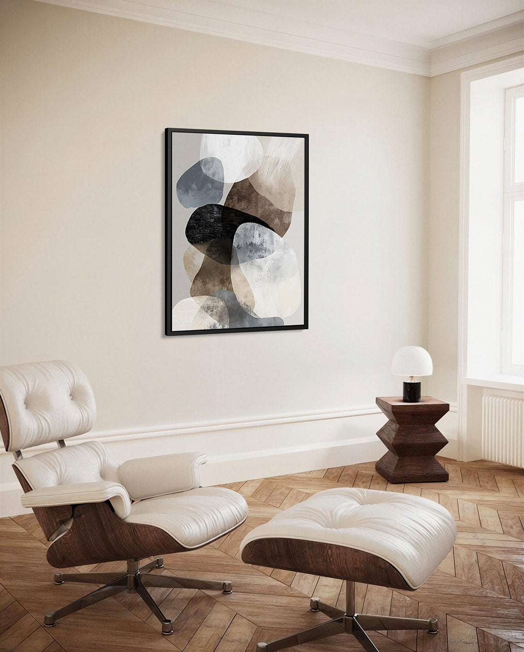 Organische vormen compositie Kunstwerk