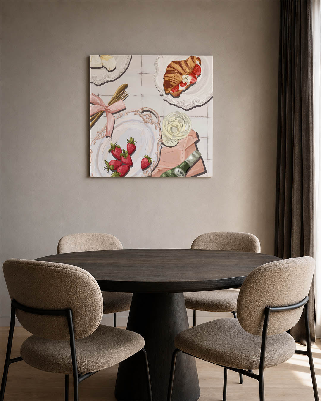 Ontbijt illustratie Kunstwerk