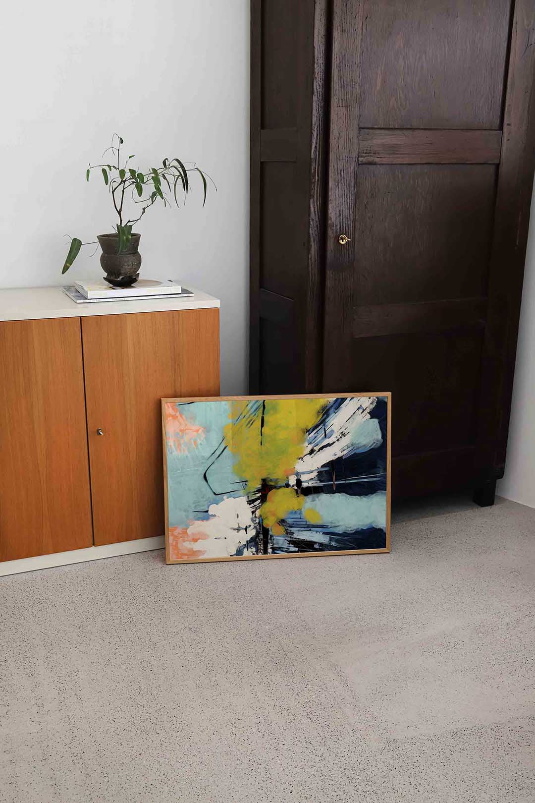 Abstracte vormen en kleuren Poster