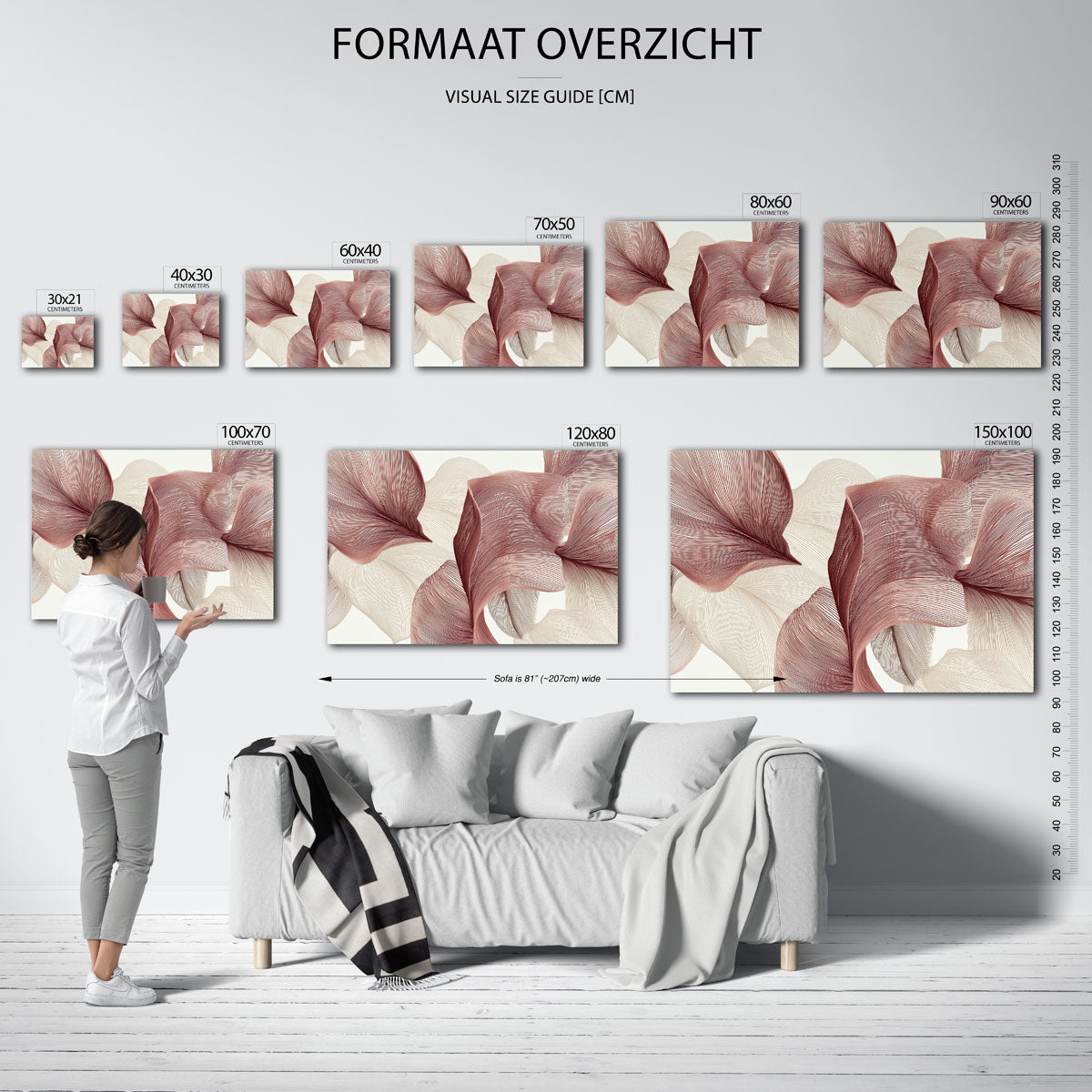 Golvende lijnen Poster
