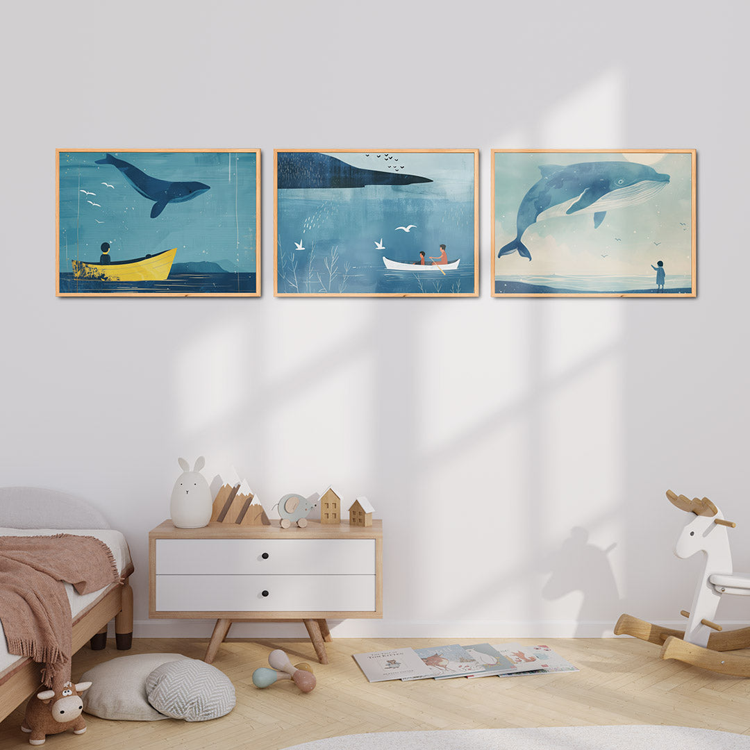 Zee en lucht Posterset