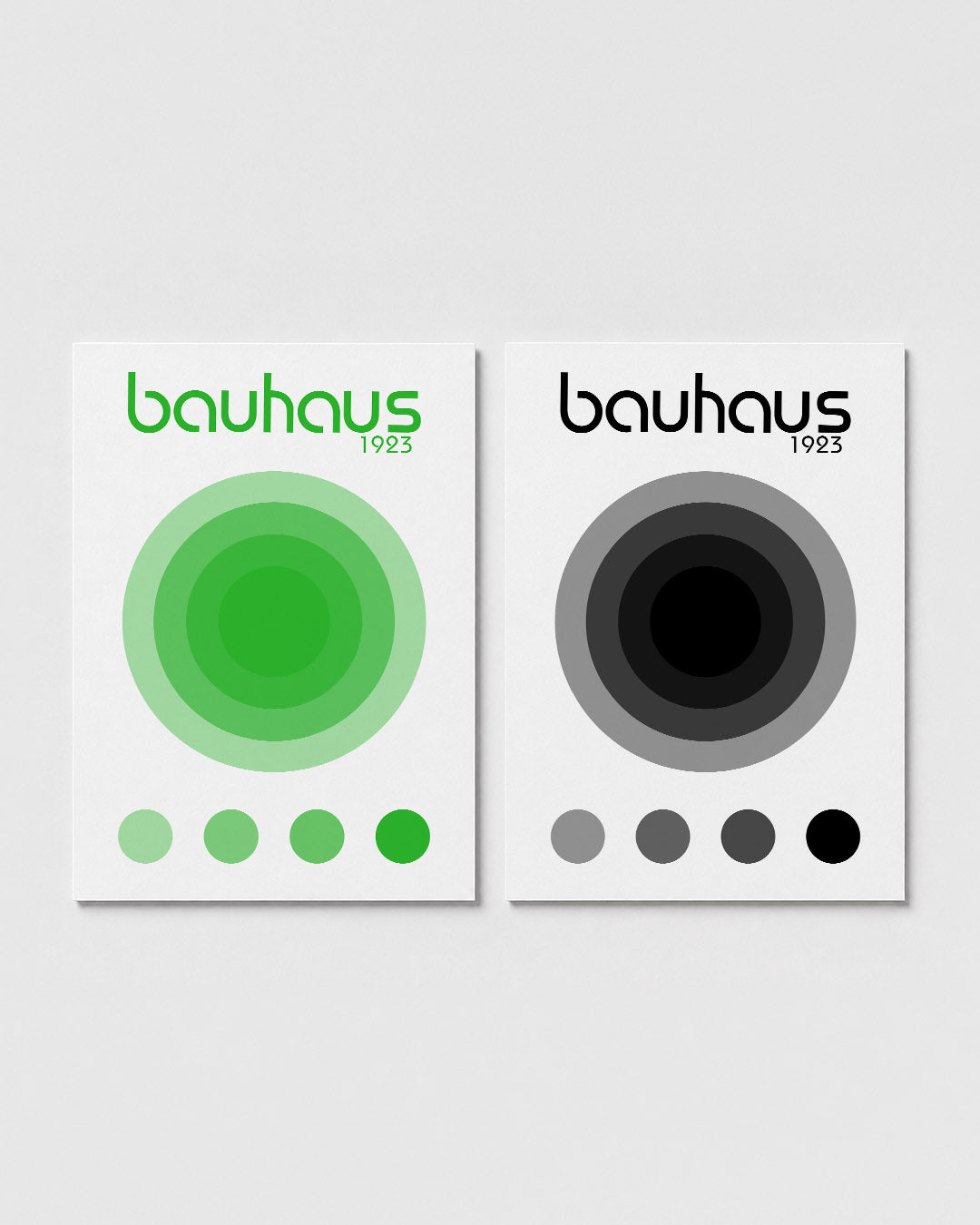 Groene cirkelharmonie Posterset