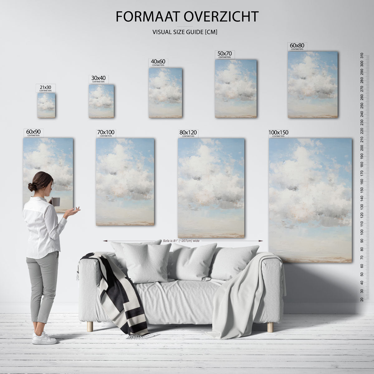 Wolk en lucht Poster