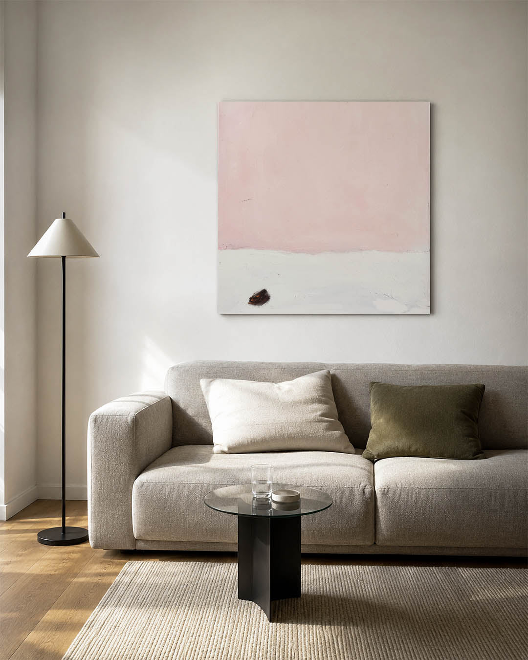 Zachte kleurvlakken Kunstwerk