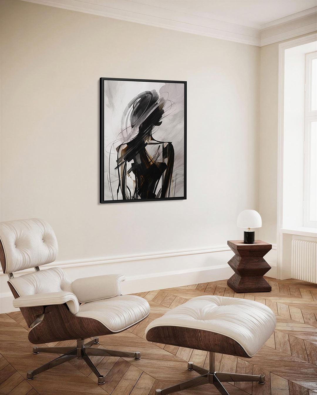 Dynamische lijnenspel Kunstwerk