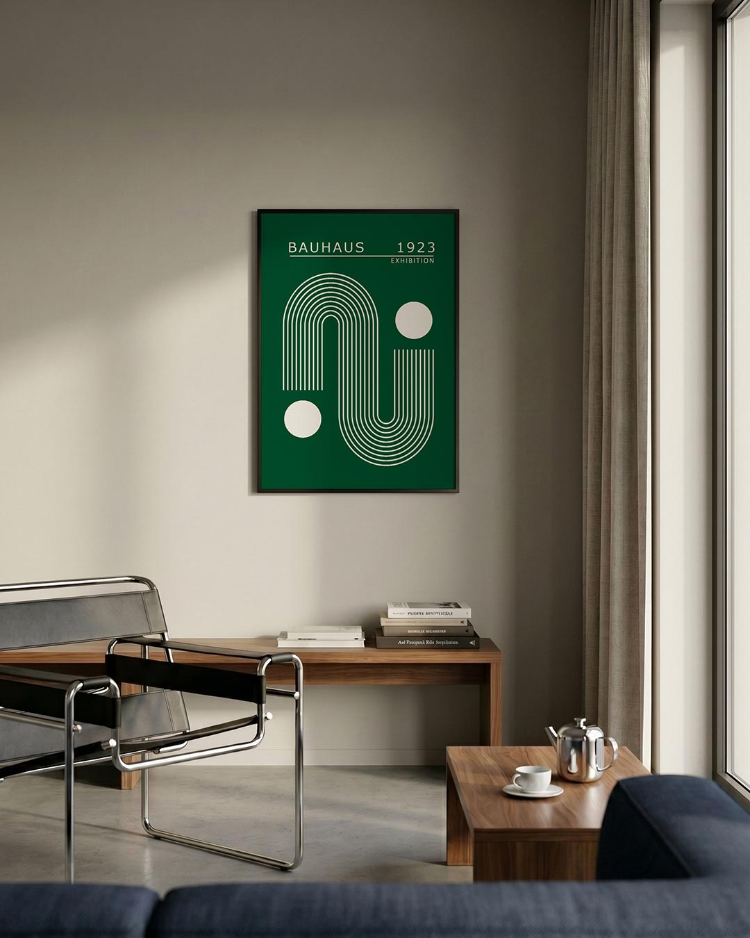 Lijnen en cirkelvormen Poster