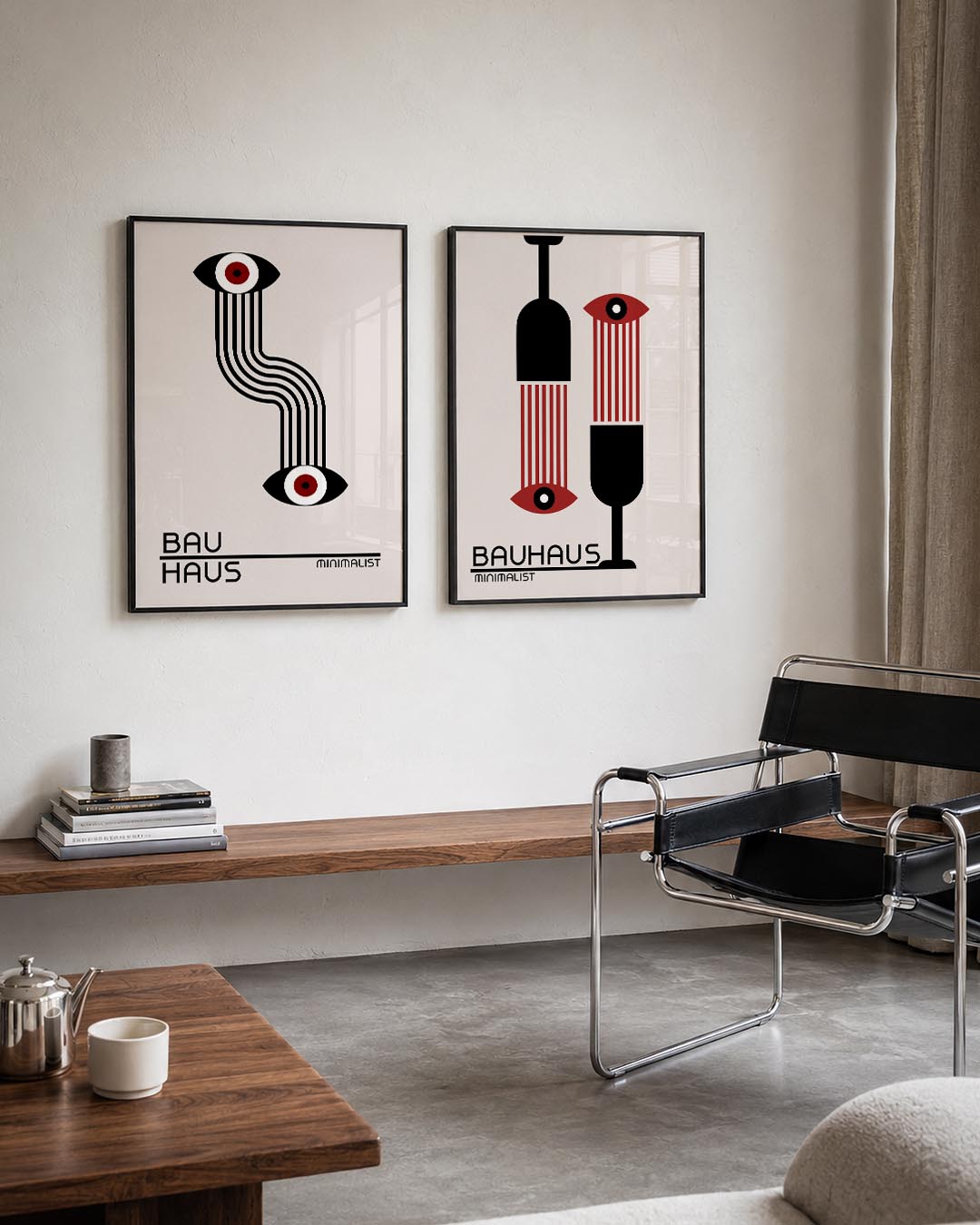 Ooglijnenspel Posterset