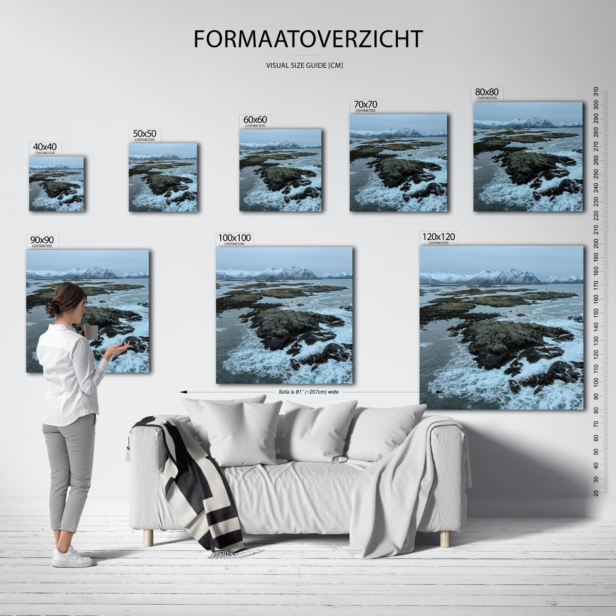 Rotsachtige kustlijn Kunstwerk