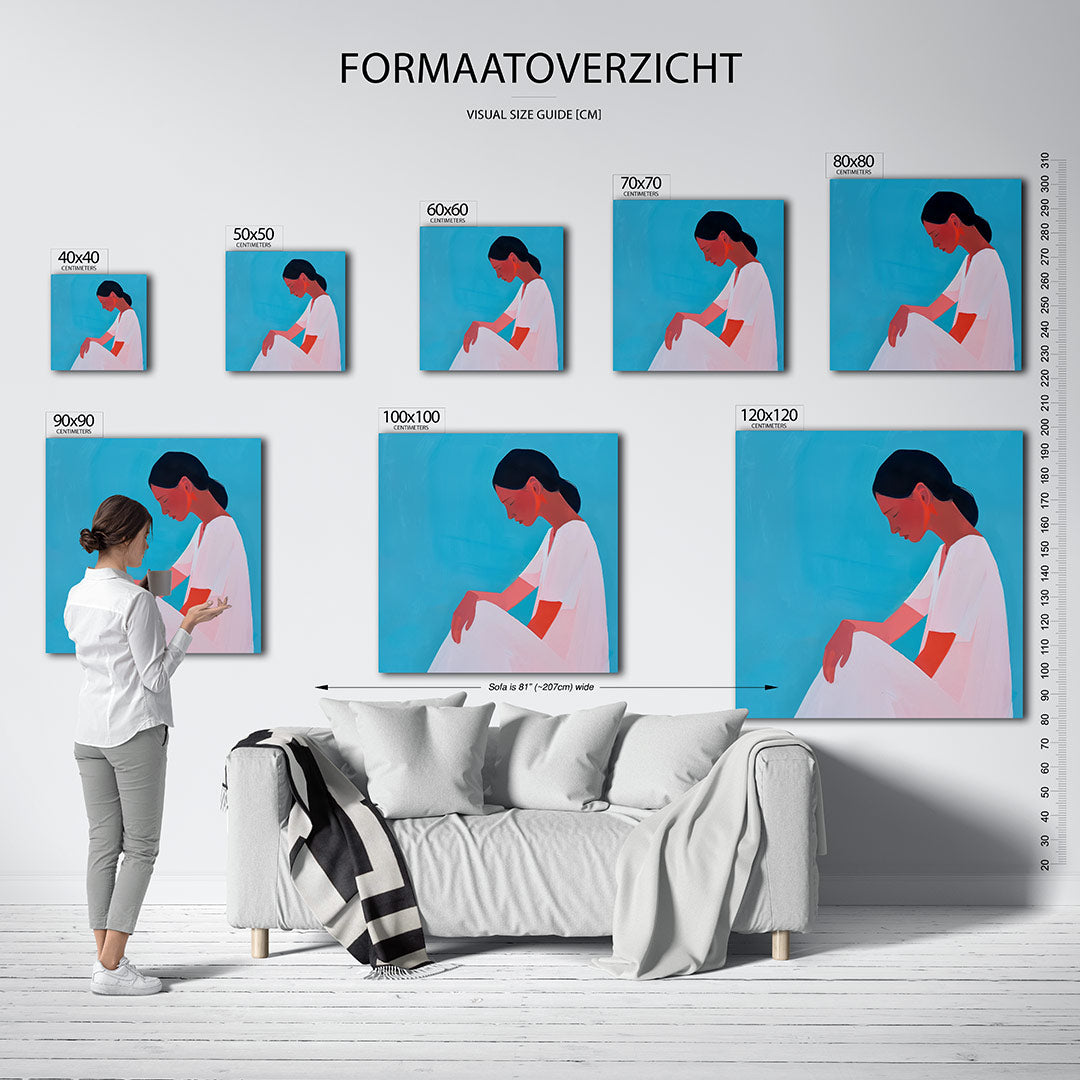 Vrouwelijke silhouet Kunstwerk