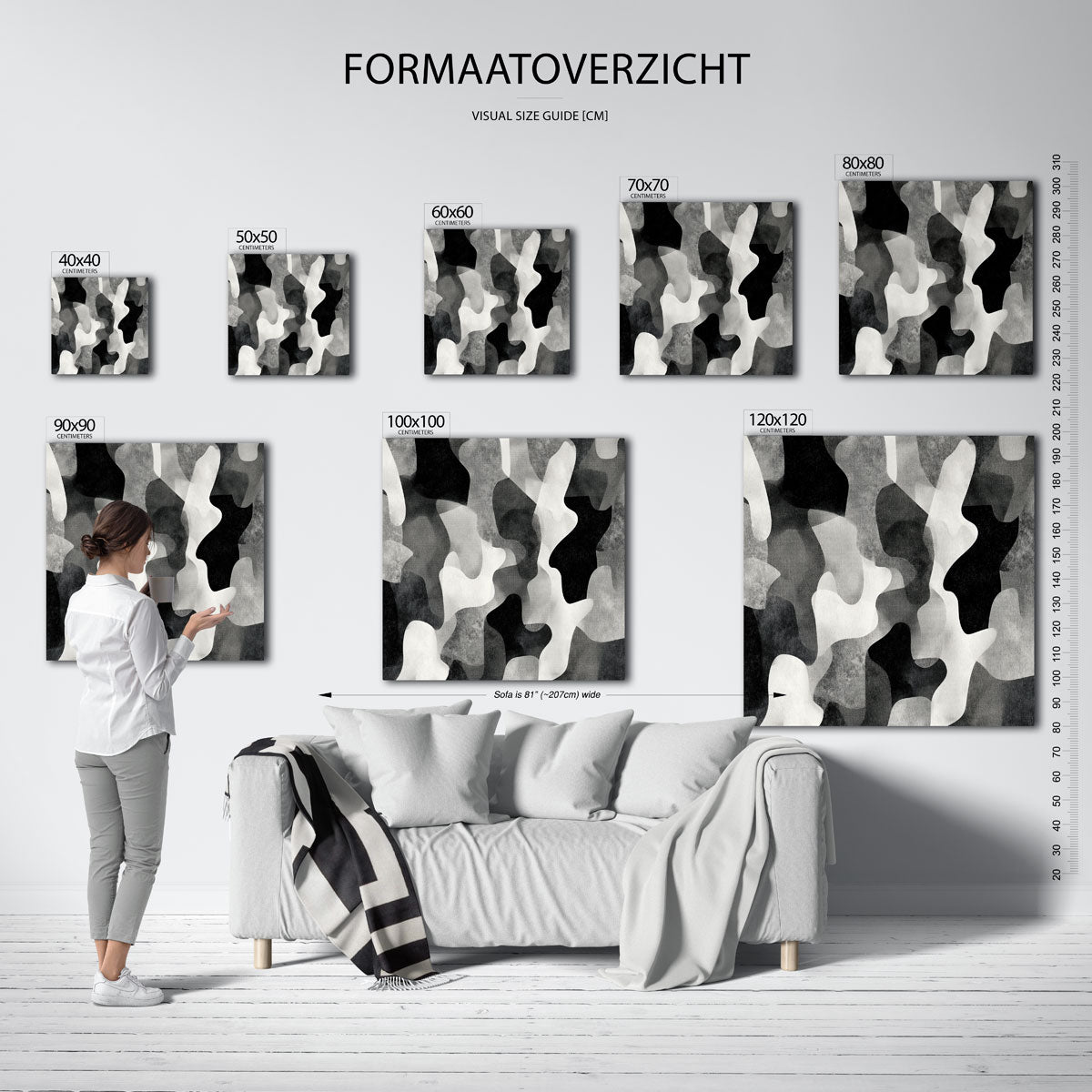 Abstracte vormen Poster