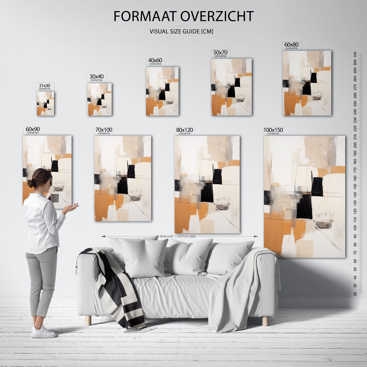 Abstracte vormen Poster