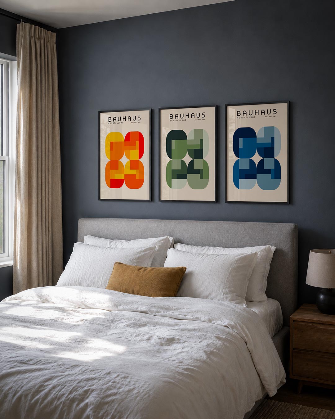 Kleurvlakken ritme Posterset