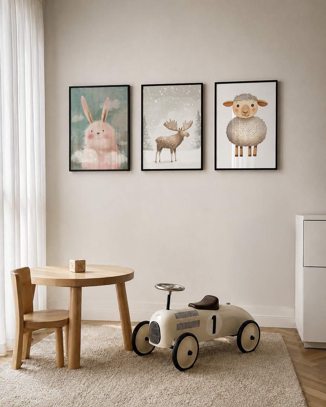Zachte pastelkonijn Posterset