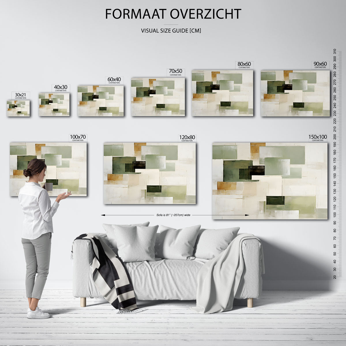 Rechthoekige vormen Poster