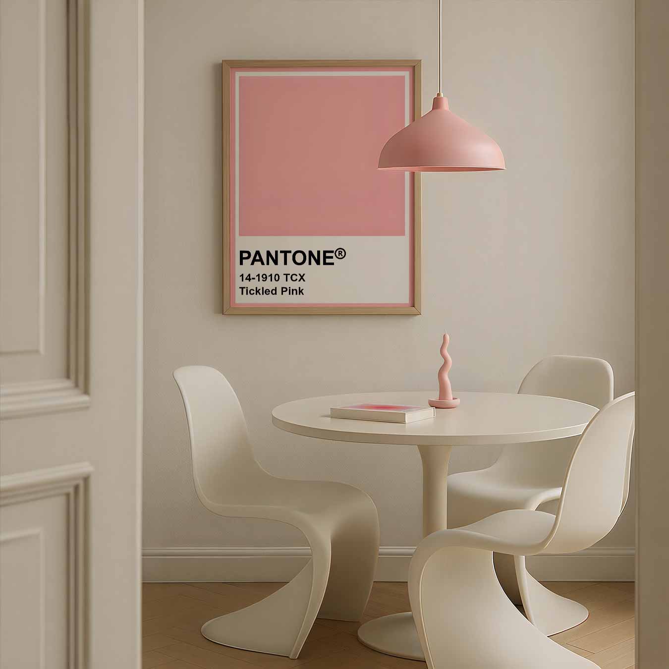 Zachte Roze Vibes Poster-WallArtistic