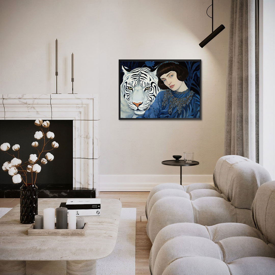 Dromerige tijger Kunstwerk