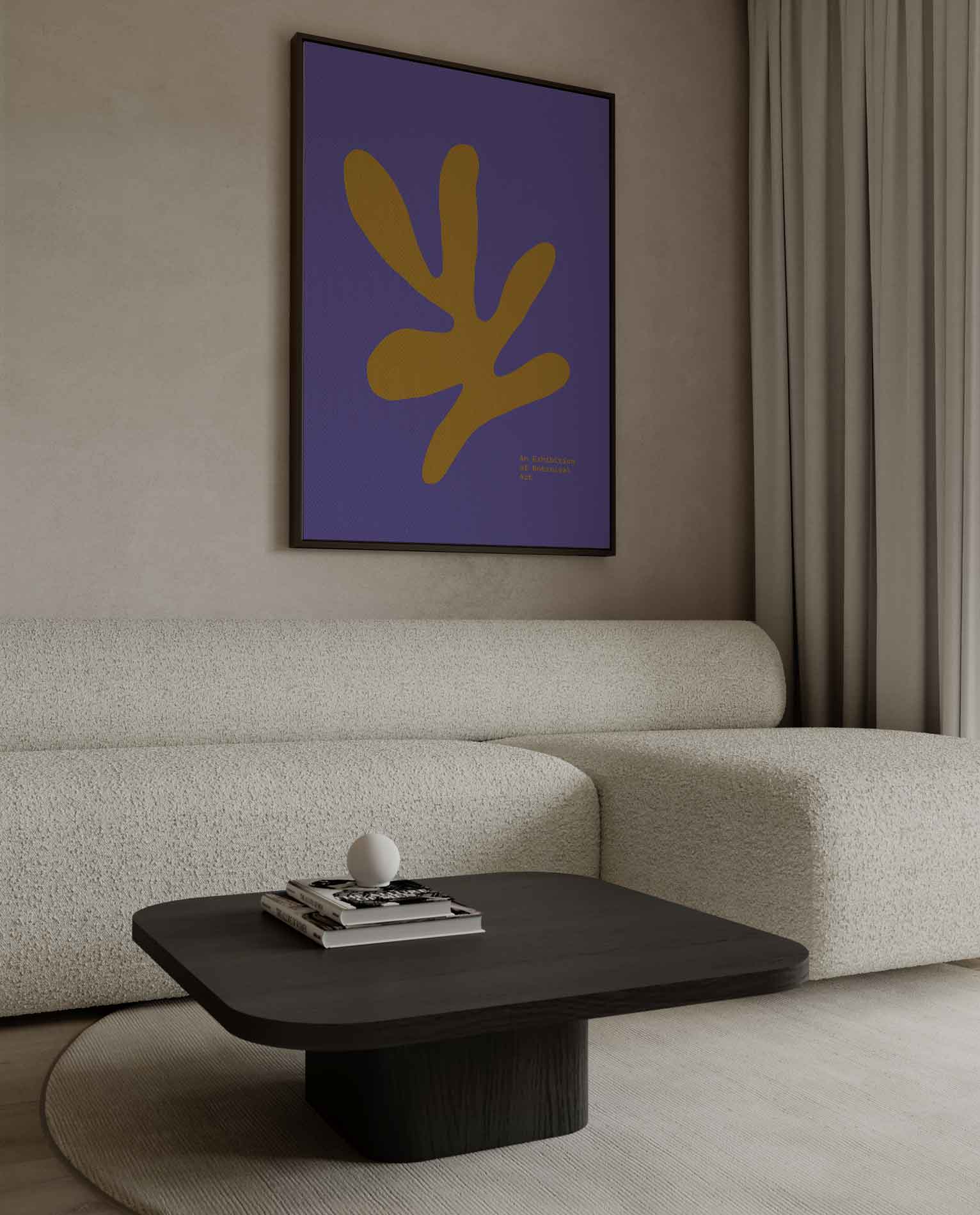 Moderne Botanische Abstractie Kunstwerk-canvas-dibond-plexiglas-wanddecoratie-WallArtistic