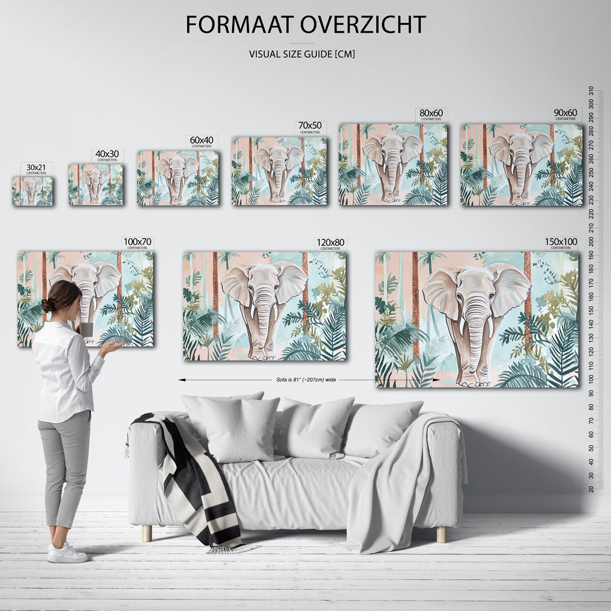 Olifant in jungle Poster